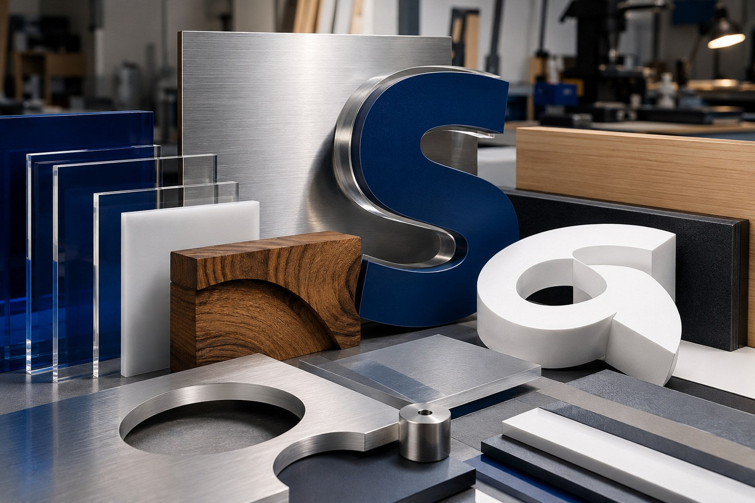 Business Sign Materials Explained: Acrylic, Metal, PVC, and More