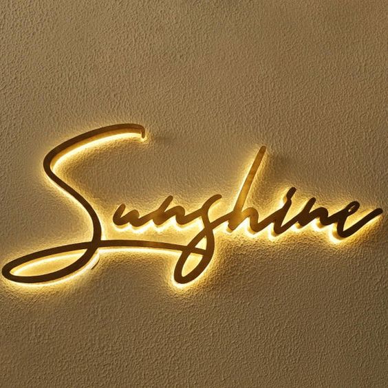 Metal Backlit Signs