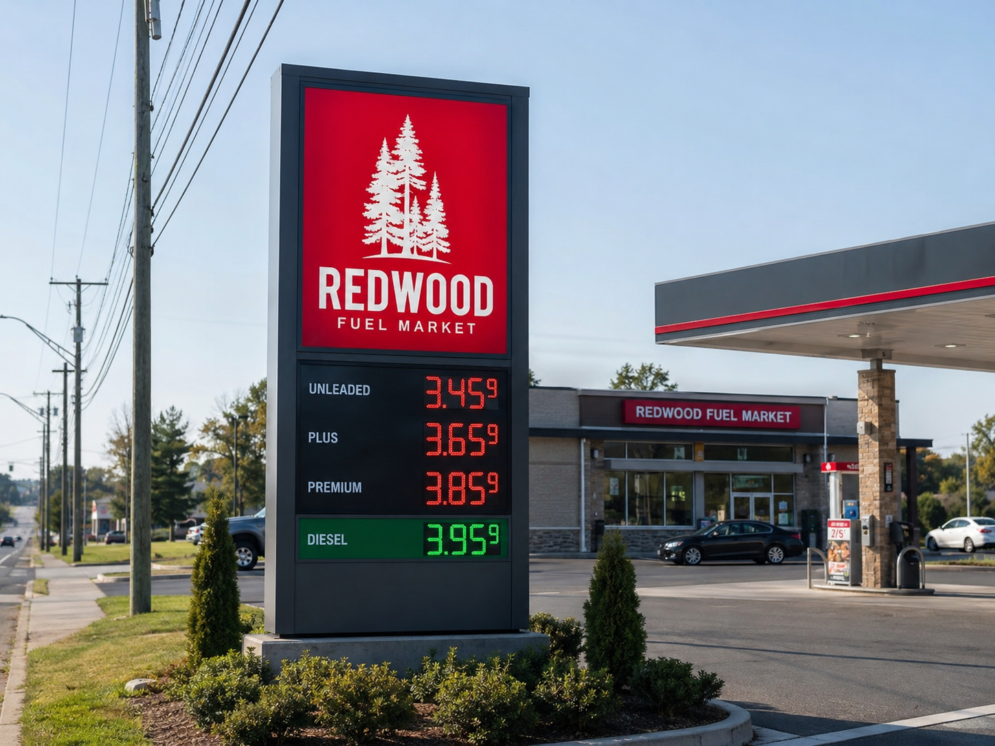 Single-Tenant Pylon Signs