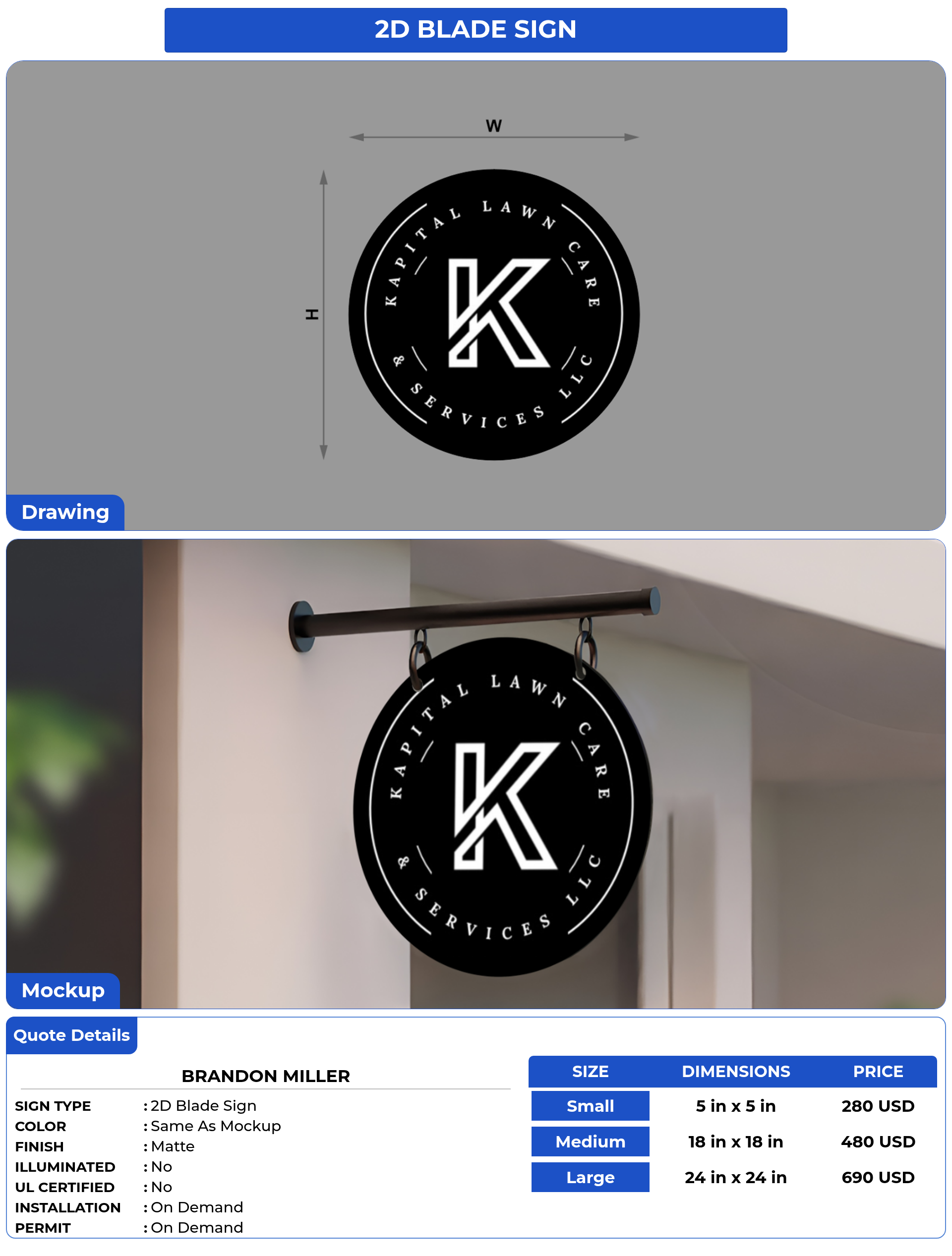 Customized Sign for Brandon miller