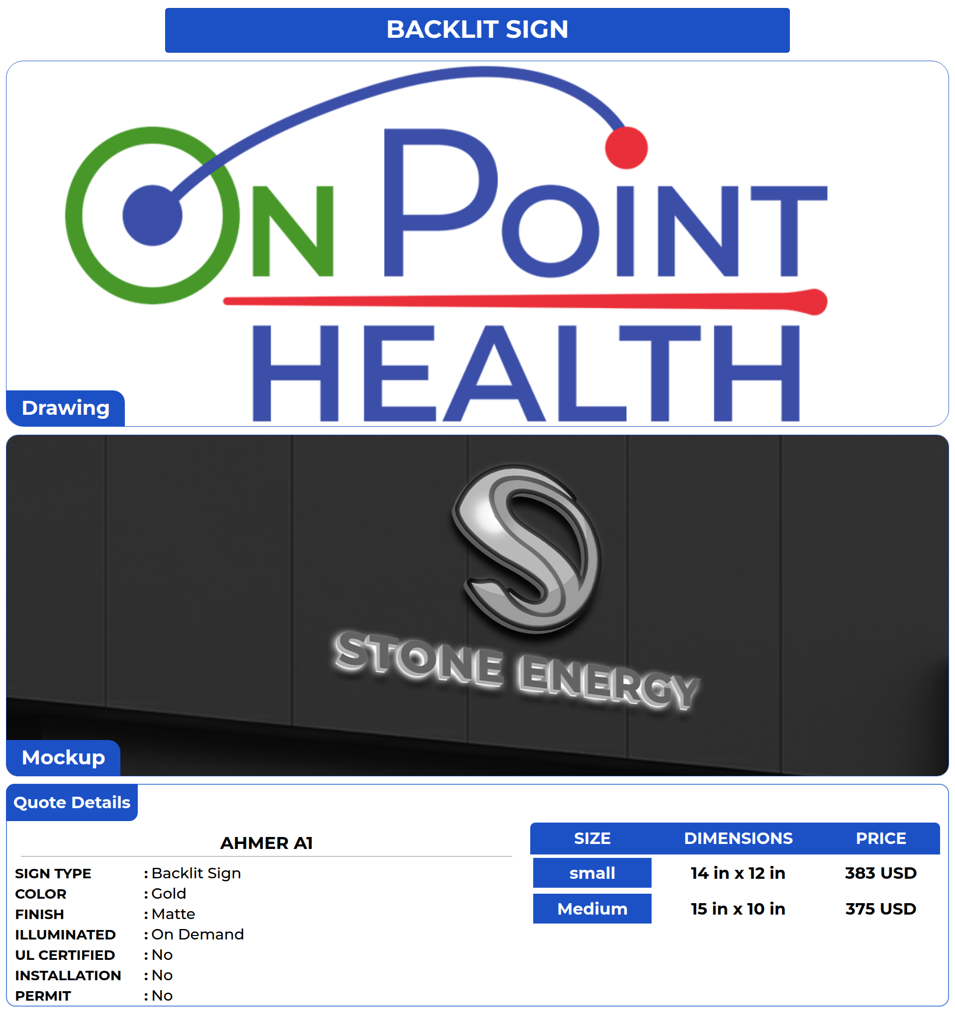 Customized Sign for Ahmer A1