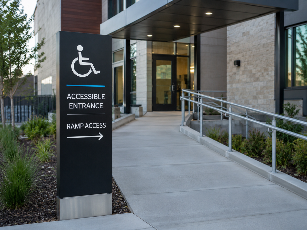 Accessible Entrance Signs