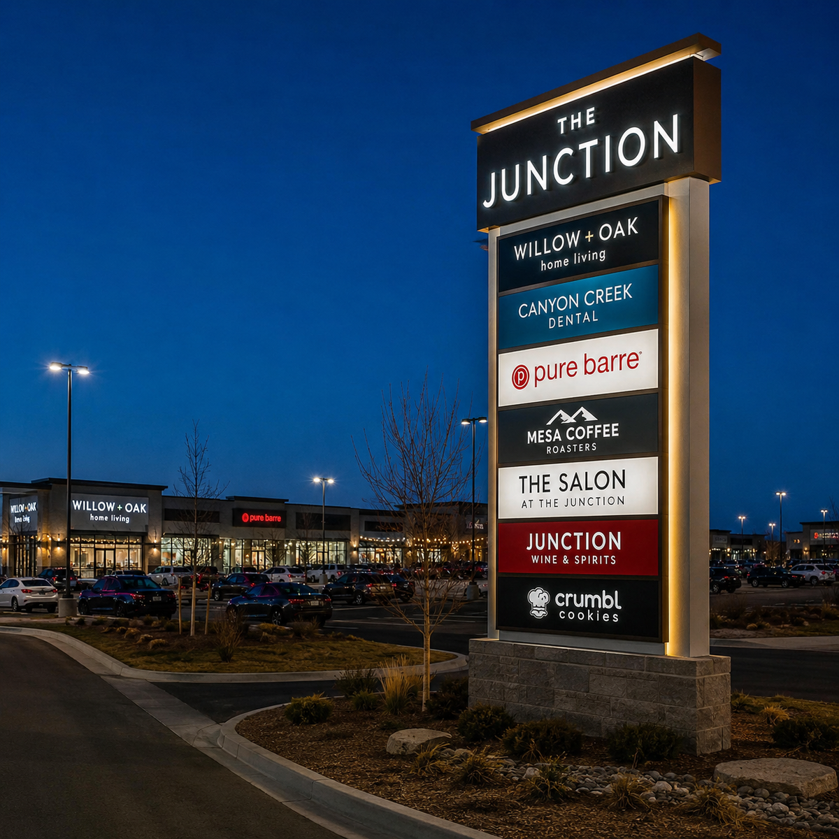 Multi-Tenant Pylon Signs