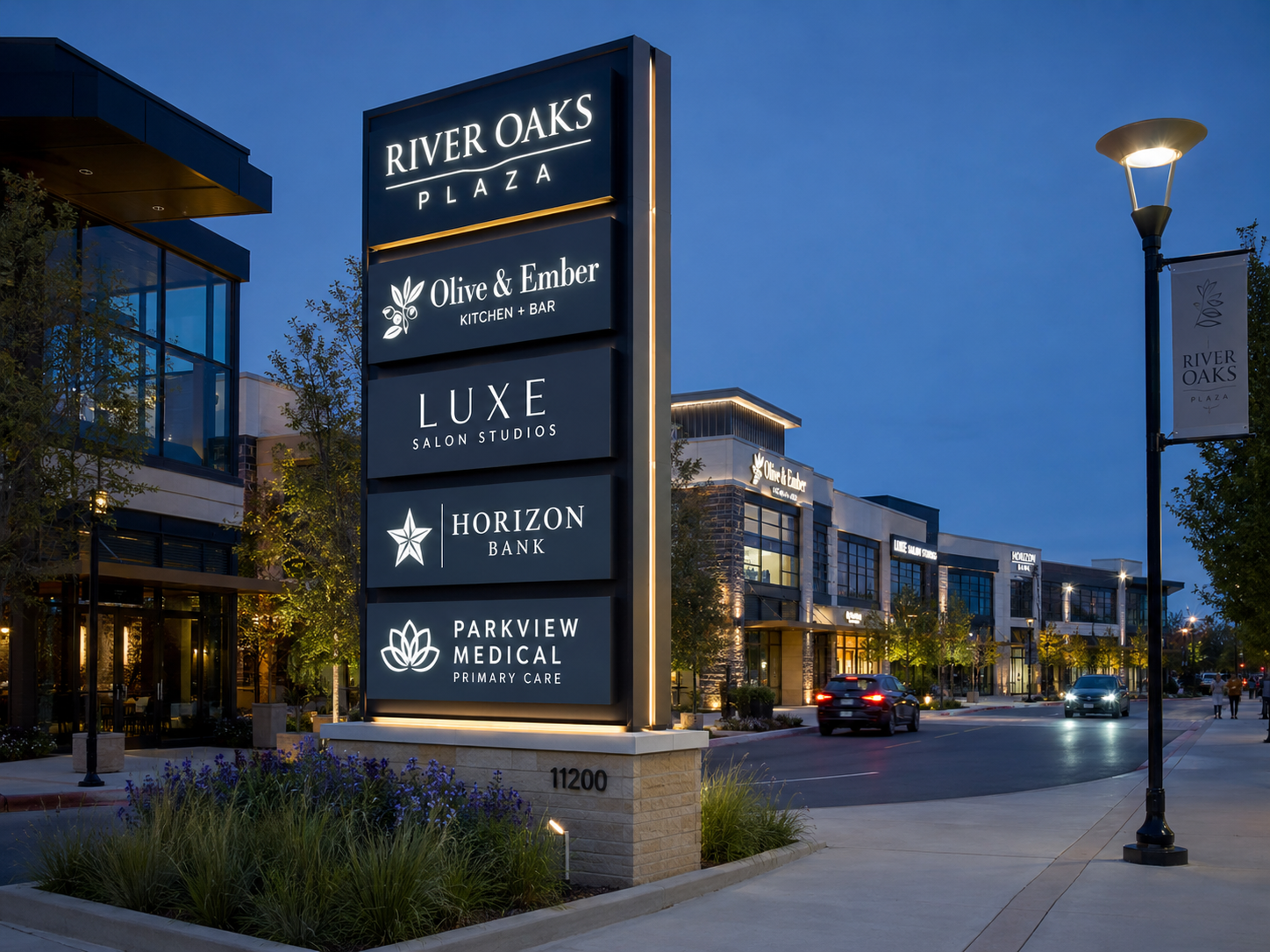 Multi-Tenant Pylon Signs