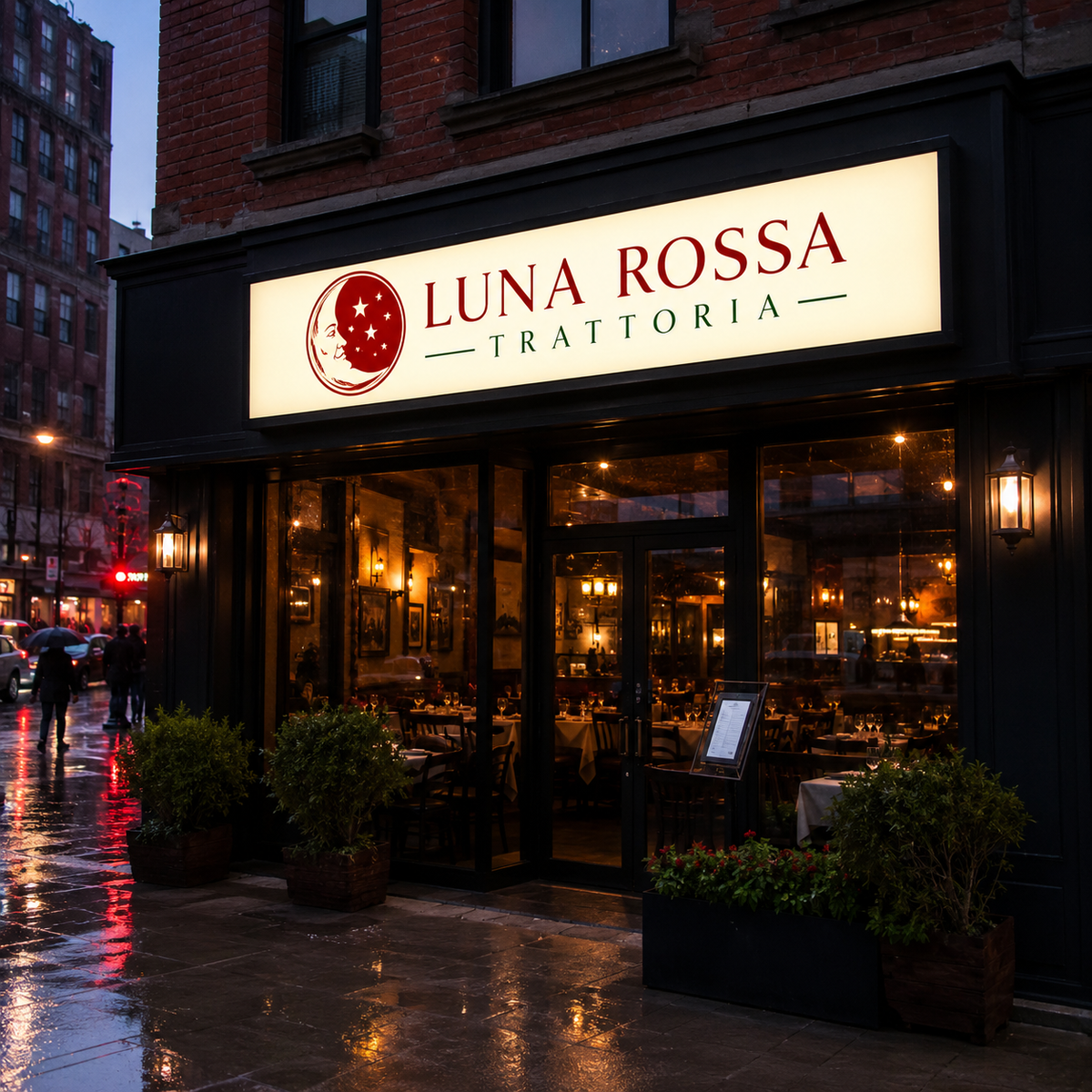 Restaurant Lightbox Signs