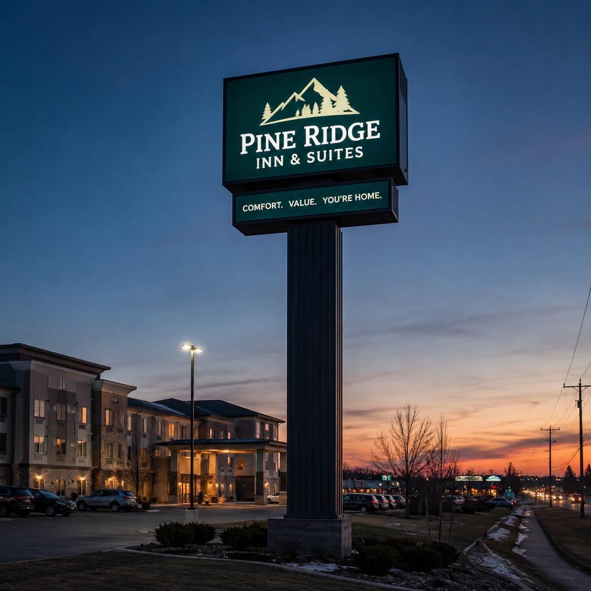 Single-Tenant Pylon Signs