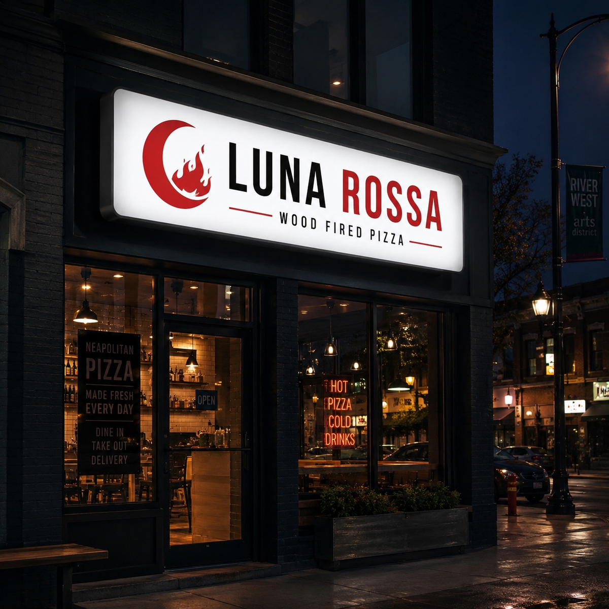 Storefront Lightbox Signs