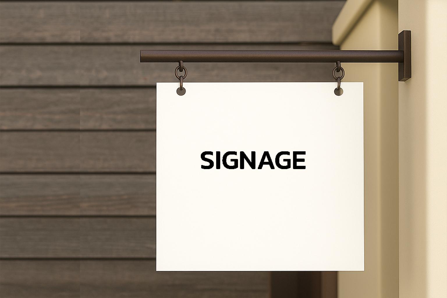 Custom Blade Sign Small Mockup #92260