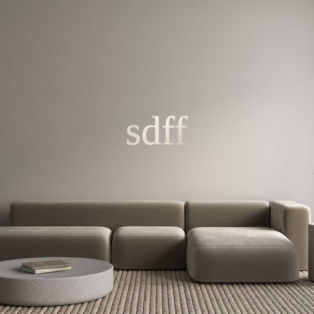 Custom Sign: sdff